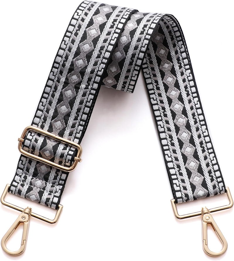 S-Jacorry Purse Strap Replacement Crossbody Wide Shoulder Strap Adjustable Canvas Straps Handbag Strap Replacement Belts - Image 1